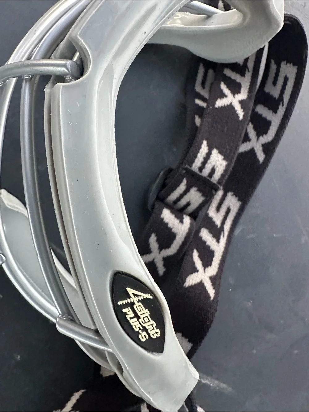 Youth Lacrosse Face Mask Guard in Light Gray
